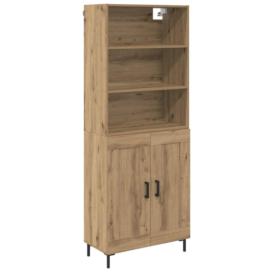 Hoge kast Artisan Eiken 69,5 x 34 x 180 cm Bewerkt hout
