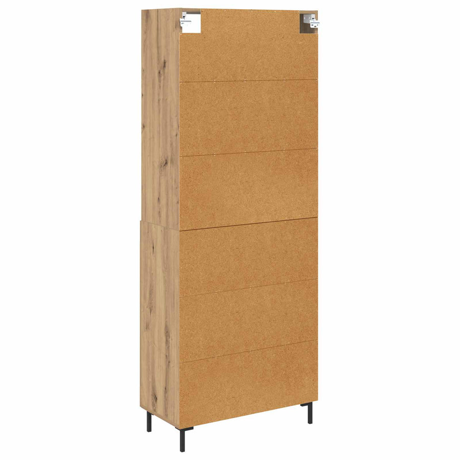 Hoge kast Artisan Eiken 69,5 x 34 x 180 cm Bewerkt hout