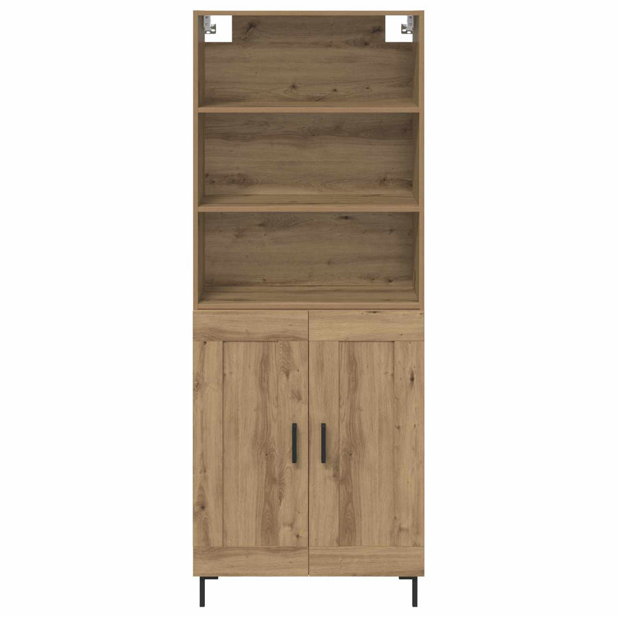 Hoge kast Artisan Eiken 69,5 x 34 x 180 cm Bewerkt hout