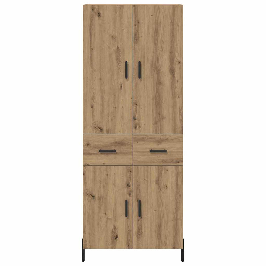 Highboard Artisan Eiken 69,5 x 34 x 180 cm Bewerkt hout