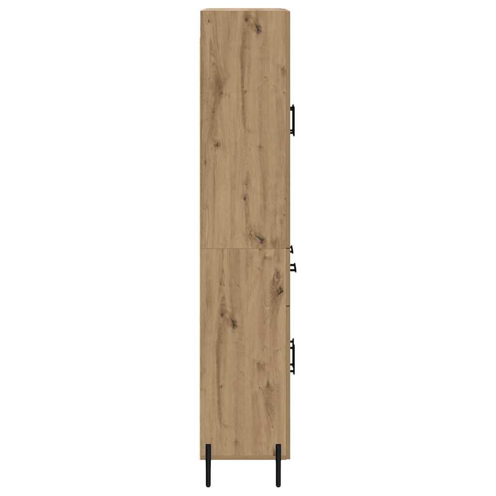 Highboard Artisan Eiken 69,5 x 34 x 180 cm Bewerkt hout