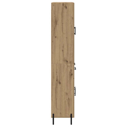 Highboard Artisan Eiken 69,5 x 34 x 180 cm Bewerkt hout
