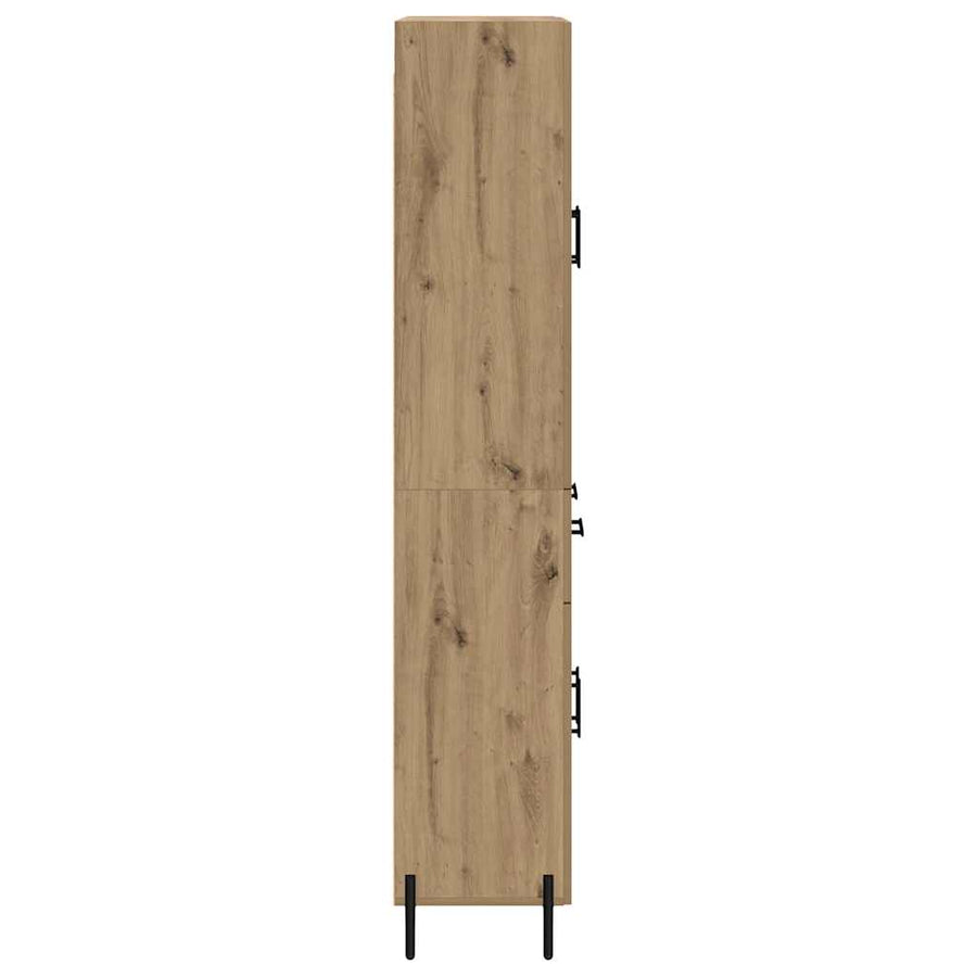 Highboard Artisan Eiken 69,5 x 34 x 180 cm Bewerkt hout