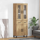 Tall cabinet 2 pcs Engineered wood Artisan Oak
