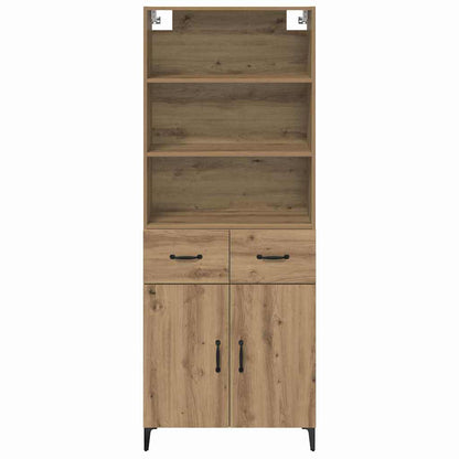 Hoge kast Artisan Eiken 69,5 x 34 x 180 cm Bewerkt hout