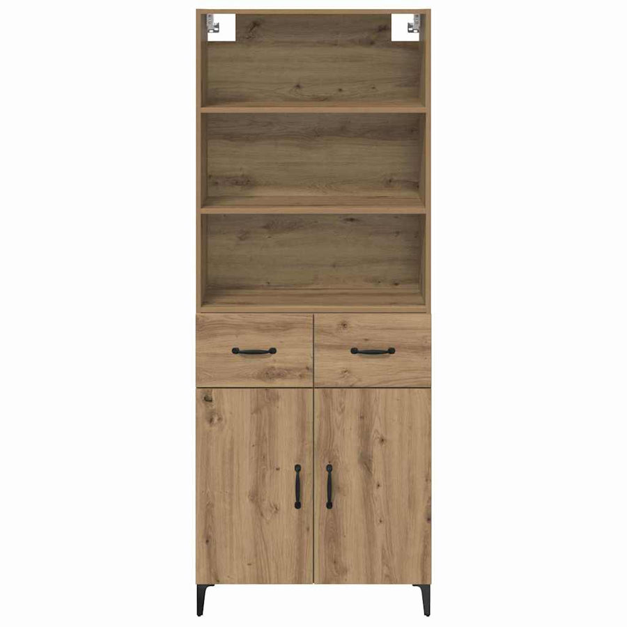 Hoge kast Artisan Eiken 69,5 x 34 x 180 cm Bewerkt hout