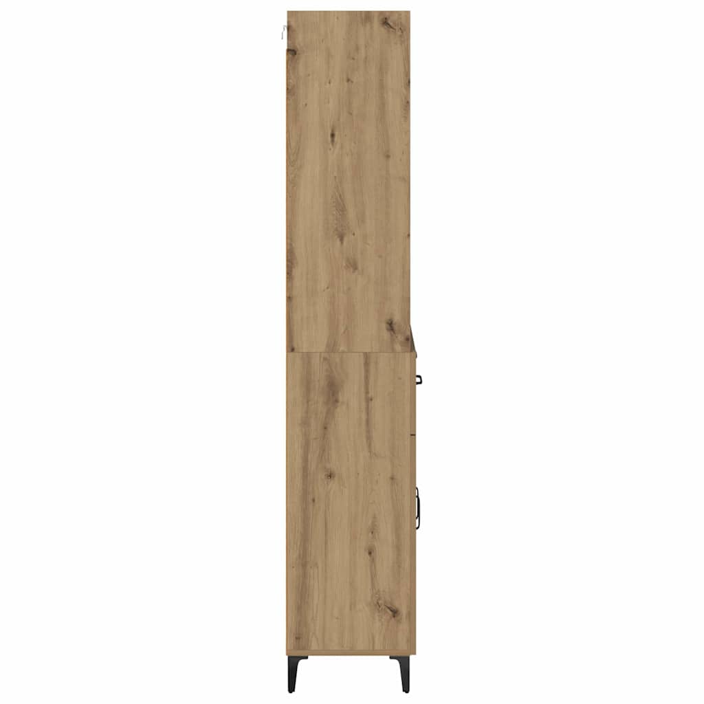 Hoge kast Artisan Eiken 69,5 x 34 x 180 cm Bewerkt hout