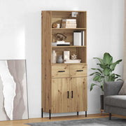 Hoge kast Artisan Eiken 69,5x32,5x180 cm bewerkt hout