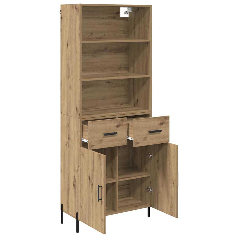 Hoge kast Artisan Eiken 69,5 x 32,5 x 180 cm Bewerkt hout