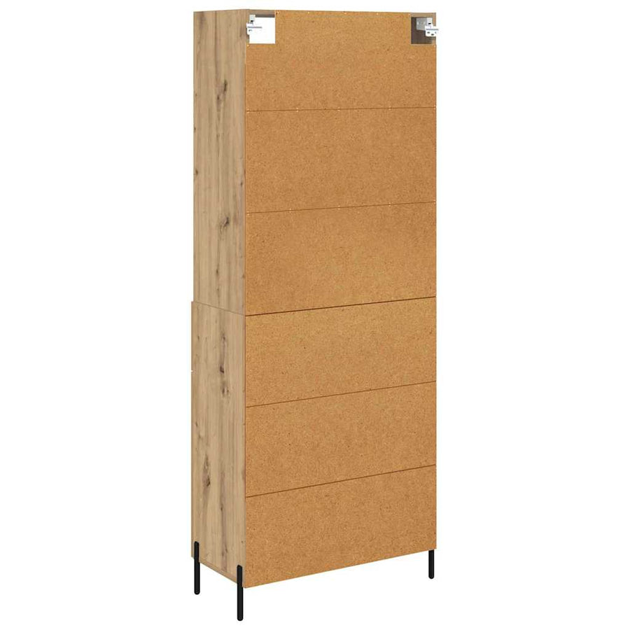 Hoge kast Artisan Eiken 69,5 x 32,5 x 180 cm Bewerkt hout