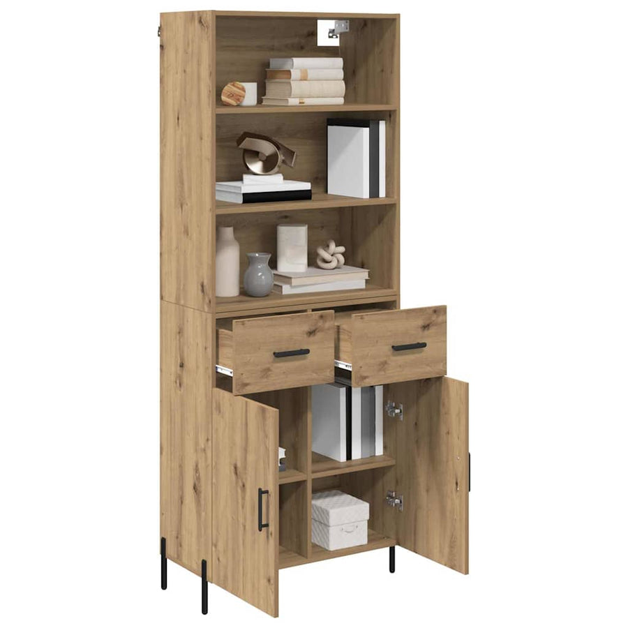 Hoge kast Artisan Eiken 69,5 x 32,5 x 180 cm Bewerkt hout