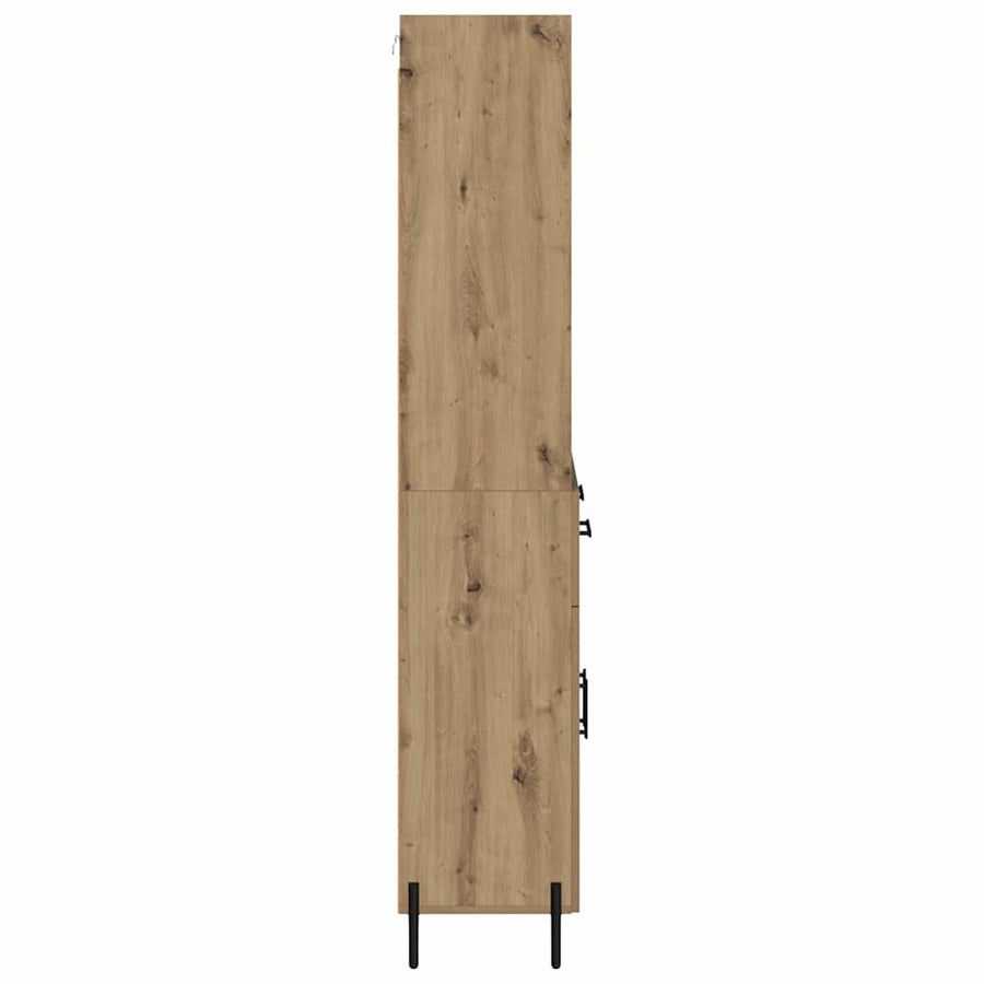Hoge kast Artisan Eiken 69,5 x 32,5 x 180 cm Bewerkt hout