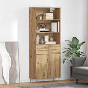 Tall cabinet Artisan Oak 69.5 x 34 x 180 cm Engineered wood