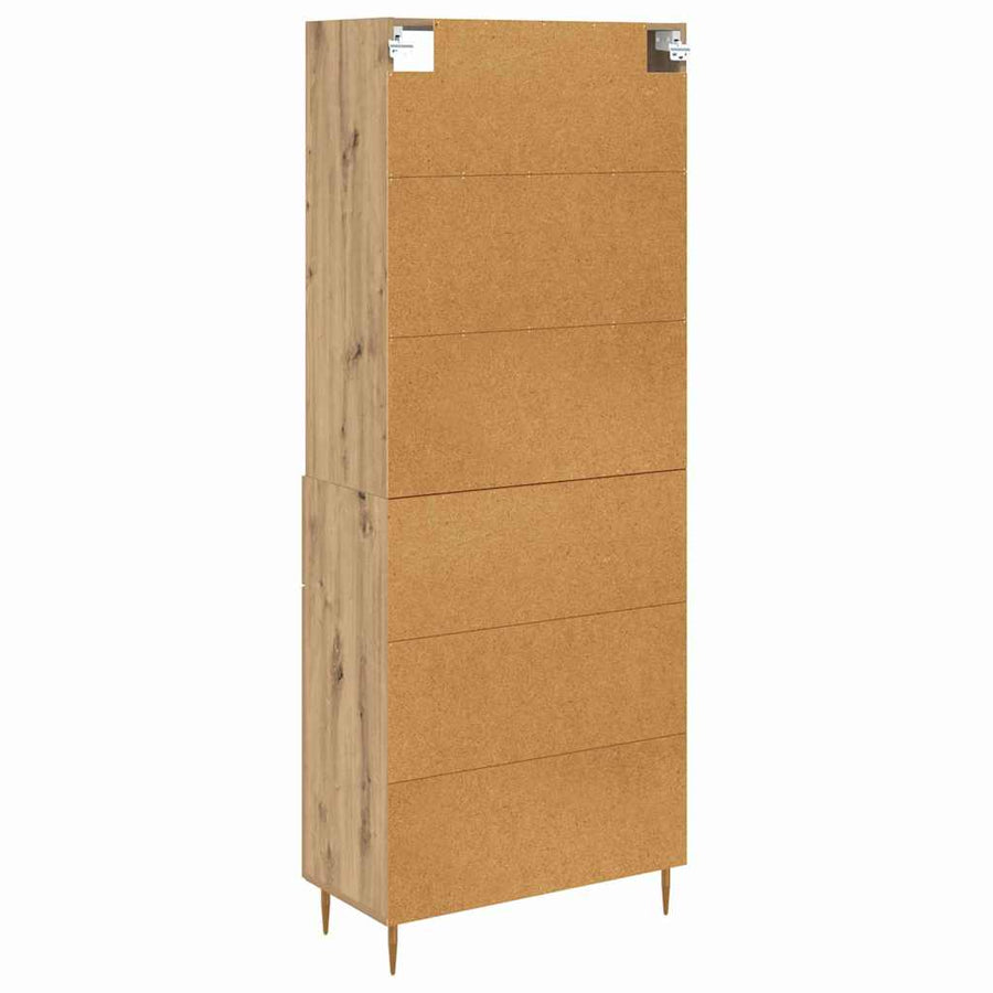 Hoge kast Artisan Eiken 69,5 x 32,5 x 180 cm Bewerkt hout