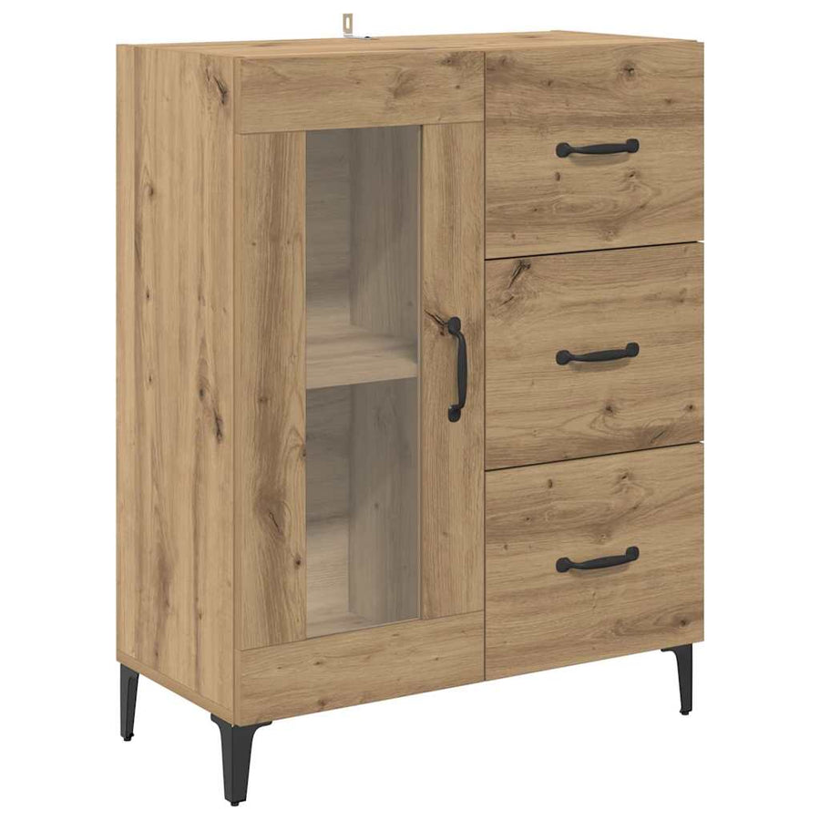 Hoge kast Artisan Eiken 69,5 x 34 x 180 cm Bewerkt hout