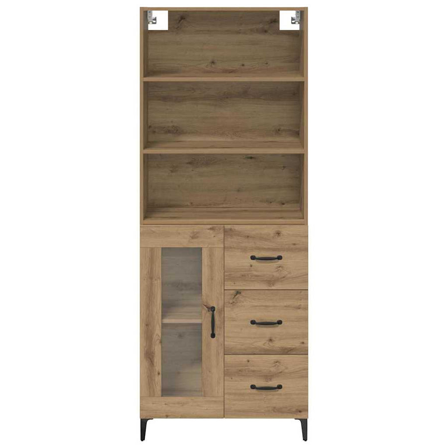 Hoge kast Artisan Eiken 69,5 x 34 x 180 cm Bewerkt hout