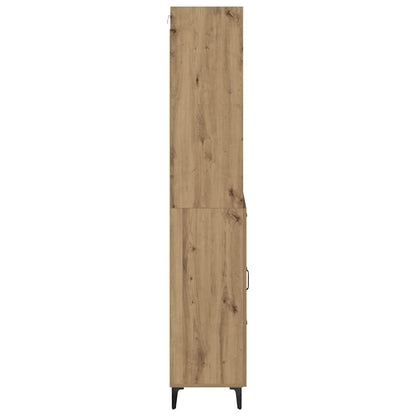 Hoge kast Artisan Eiken 69,5 x 34 x 180 cm Bewerkt hout
