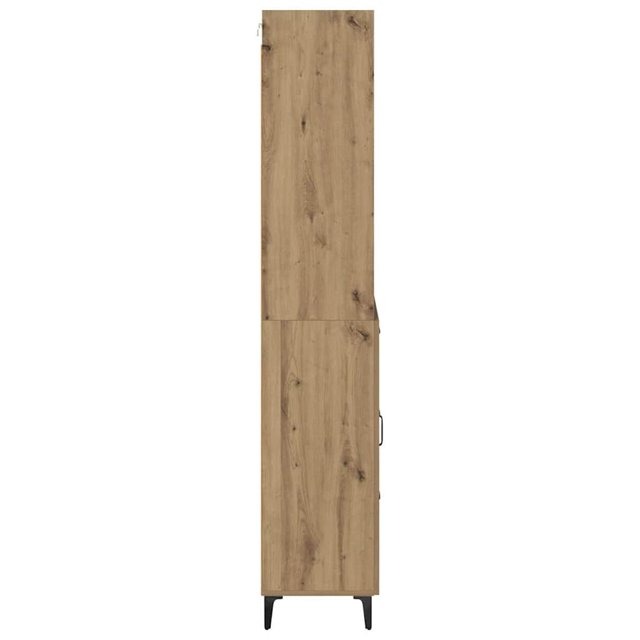 Hoge kast Artisan Eiken 69,5 x 34 x 180 cm Bewerkt hout