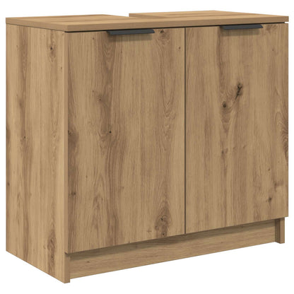 Badkamermeubelset met lade 3 pcs Artisan Eiken Bewerkt hout