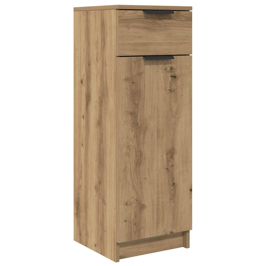 Badkamermeubelset met lade 3 pcs Artisan Eiken Bewerkt hout