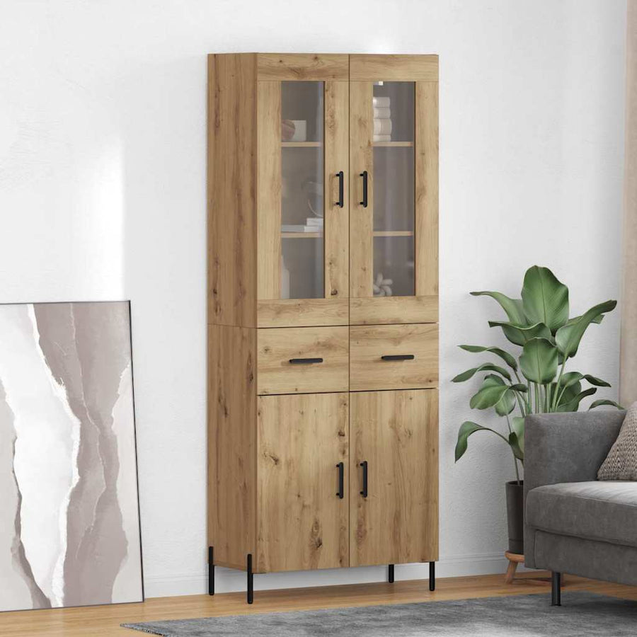 Highboard Artisan Eiken 69,5 x 34 x 180 cm Bewerkt hout