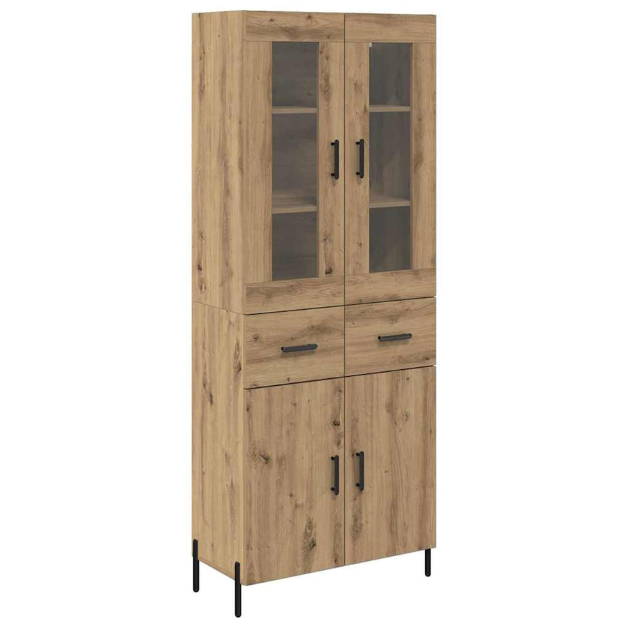 Highboard Artisan Eiken 69,5 x 34 x 180 cm Bewerkt hout