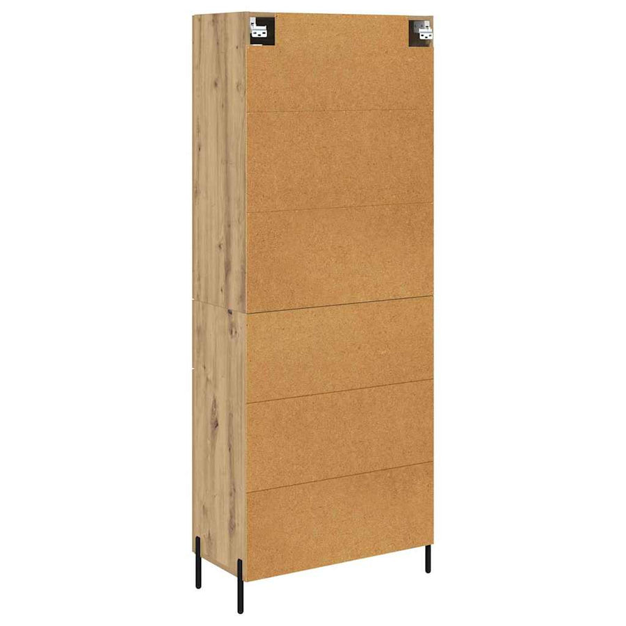 Highboard Artisan Eiken 69,5 x 34 x 180 cm Bewerkt hout