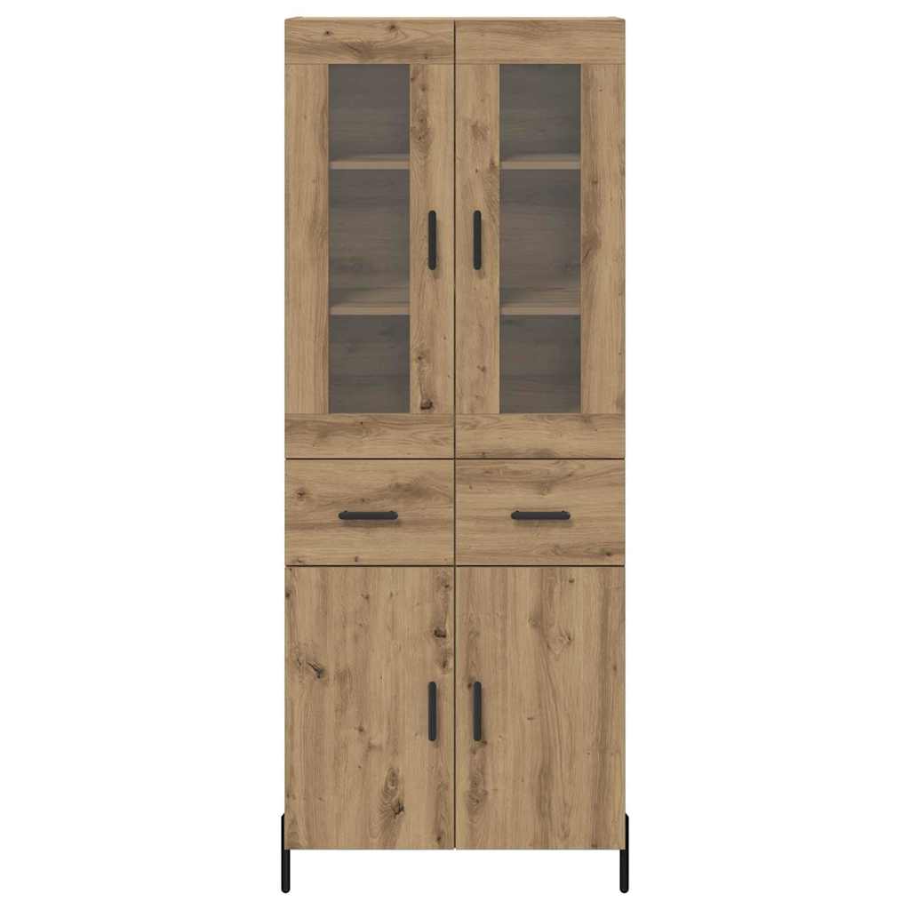 Highboard Artisan Eiken 69,5 x 34 x 180 cm Bewerkt hout
