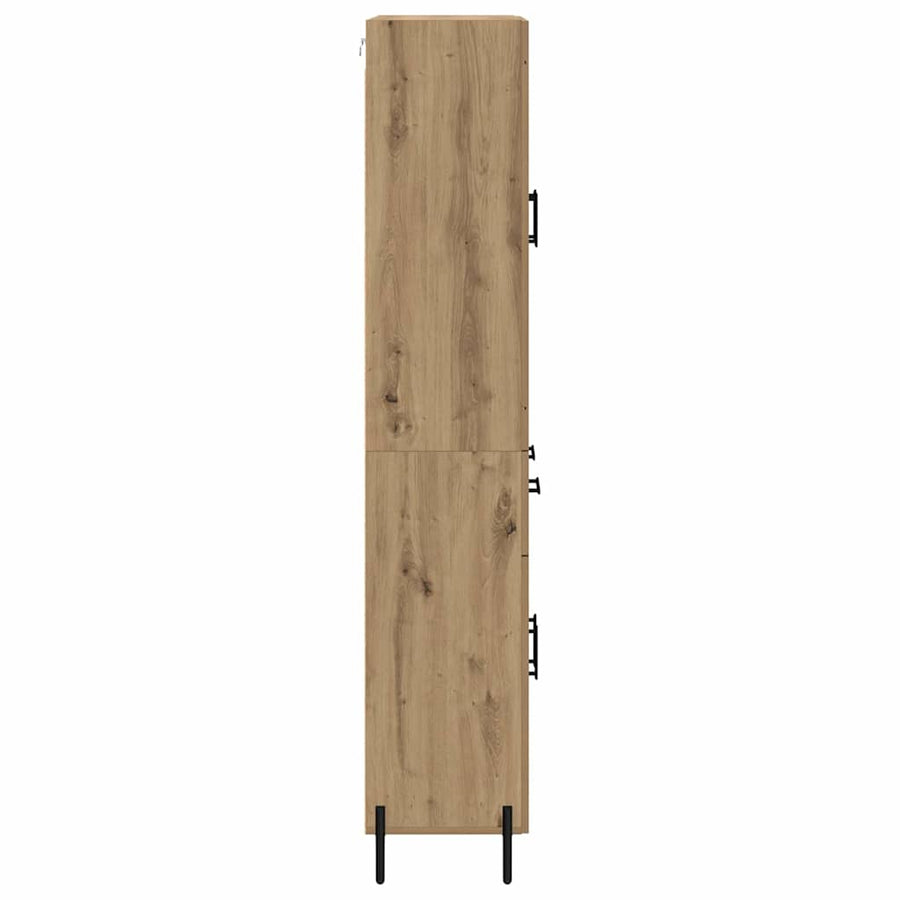 Highboard Artisan Eiken 69,5 x 34 x 180 cm Bewerkt hout