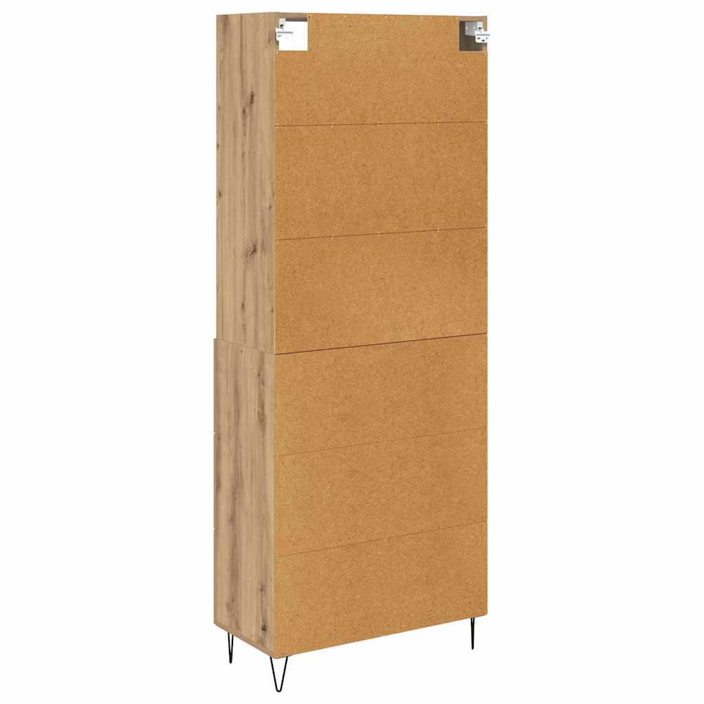 Hoge kast Artisan Eiken 69,5 x 32,5 x 180 cm Bewerkt hout