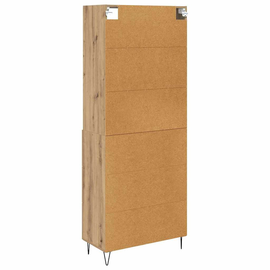 Hoge kast Artisan Eiken 69,5 x 32,5 x 180 cm Bewerkt hout