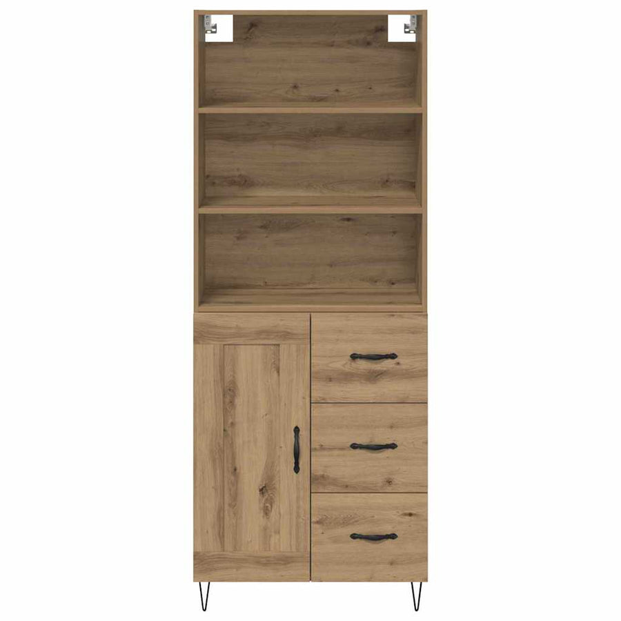 Hoge kast Artisan Eiken 69,5 x 32,5 x 180 cm Bewerkt hout