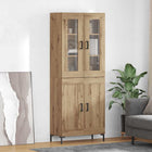 Tall cabinet 2 pcs Engineered wood Artisan Oak