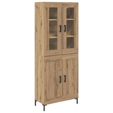 Hoge kast 2 pcs Artisan Eiken Bewerkt hout