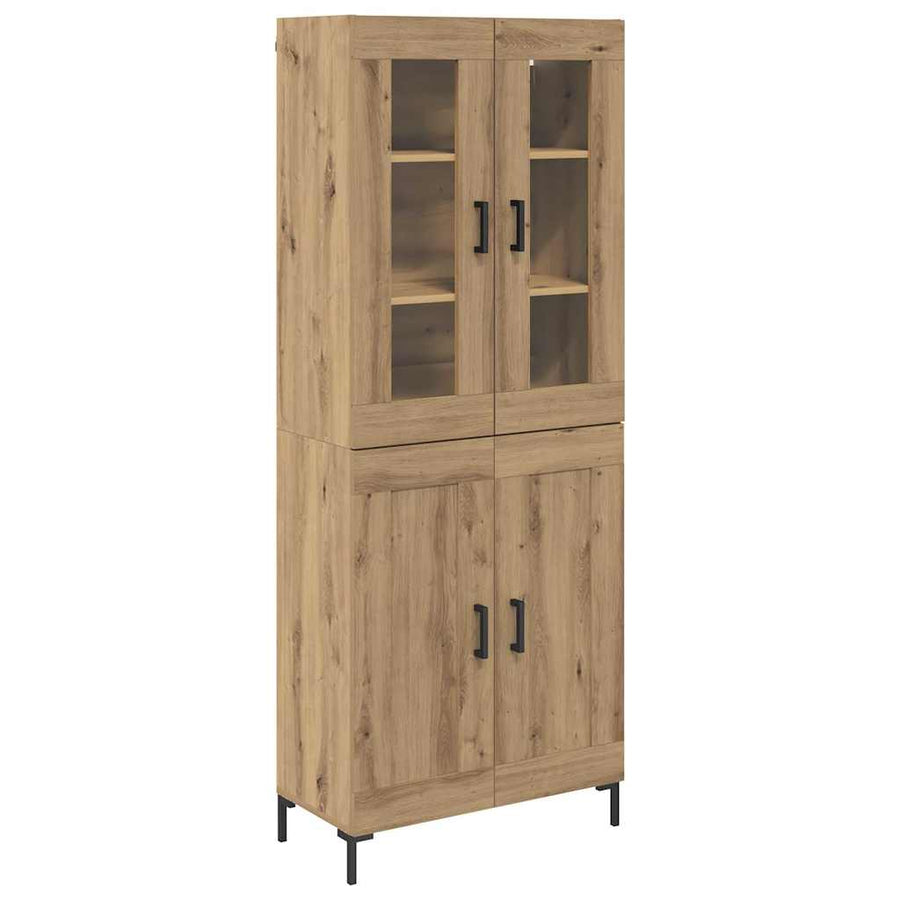 Hoge kast 2 pcs Artisan Eiken Bewerkt hout