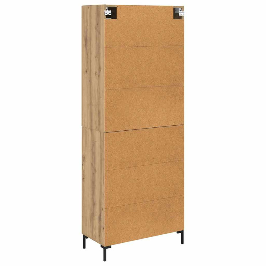 Hoge kast 2 pcs Artisan Eiken Bewerkt hout