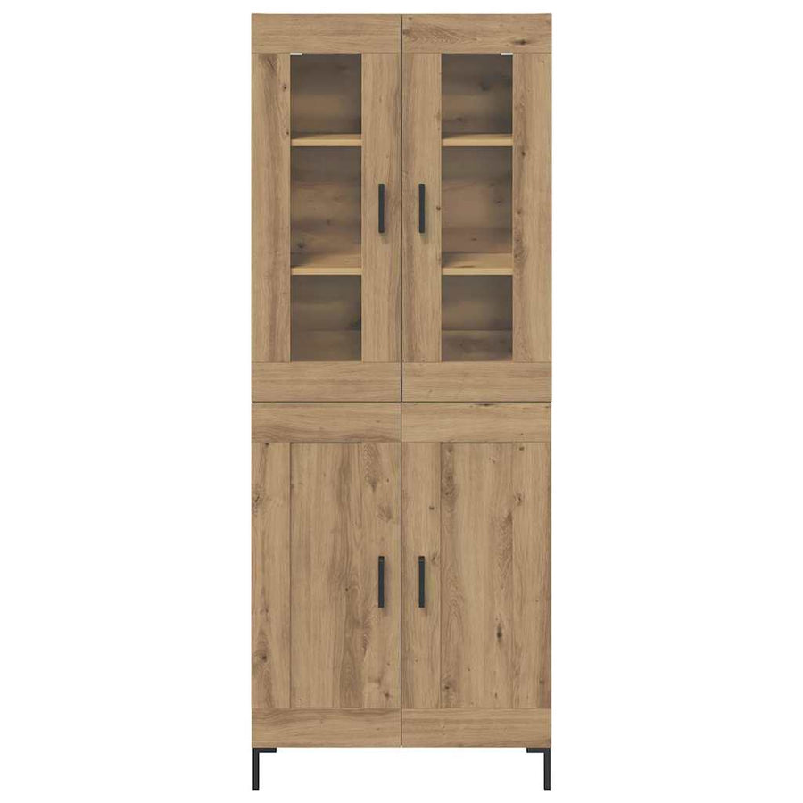 Hoge kast 2 pcs Artisan Eiken Bewerkt hout