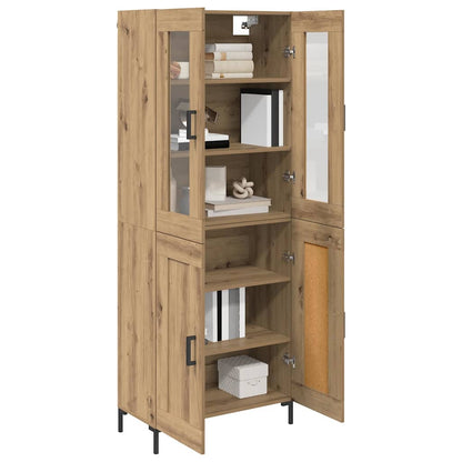 Hoge kast 2 pcs Artisan Eiken Bewerkt hout