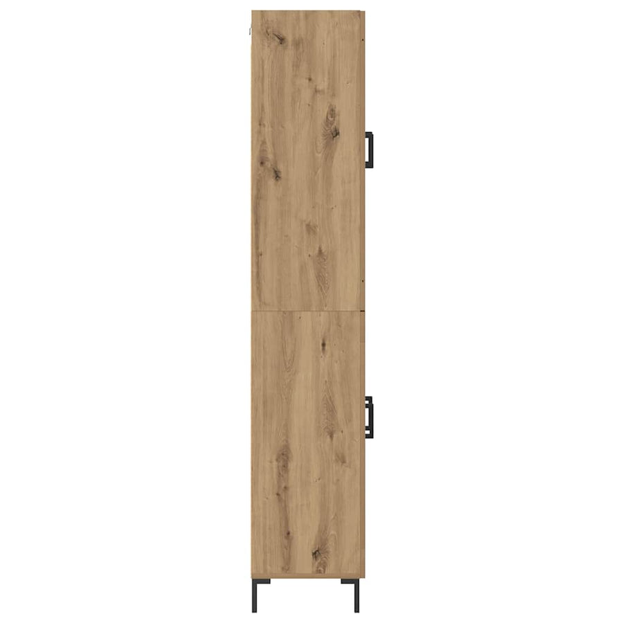Hoge kast 2 pcs Artisan Eiken Bewerkt hout