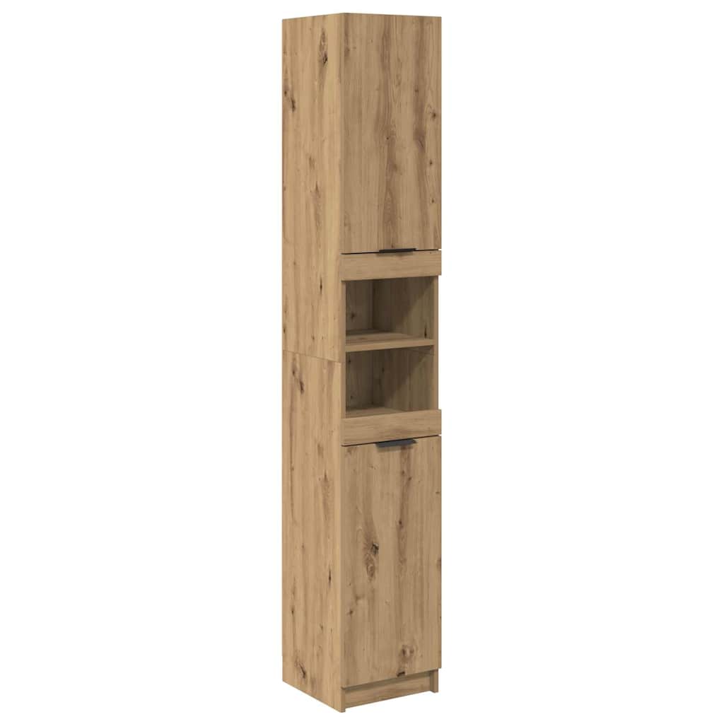 Badkamerkastenset met plank Artisan Eiken Bewerkt hout