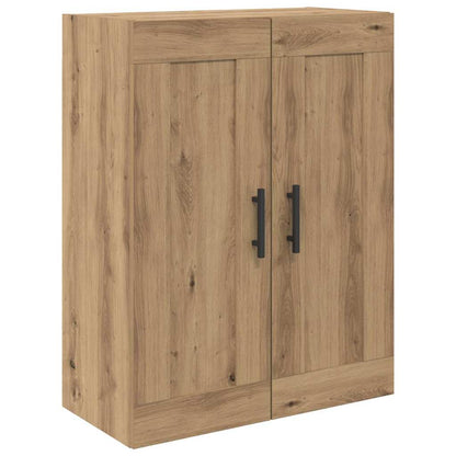 Hoge kast met lade 2 pcs Artisan Eiken Geengineerd Hout en Glas