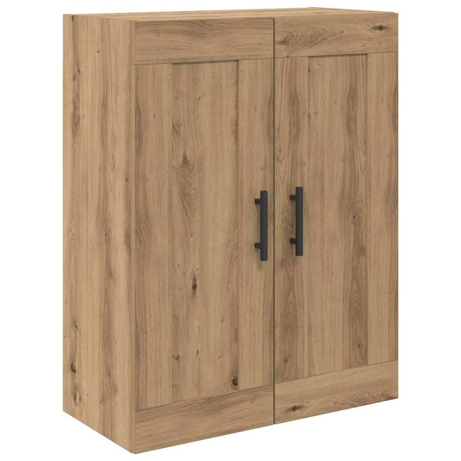Hoge kast met lade 2 pcs Artisan Eiken Geengineerd Hout en Glas