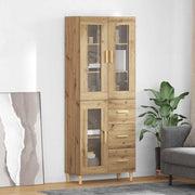 Hoge kast Artisan Eiken 69,5x34x180 cm bewerkt hout