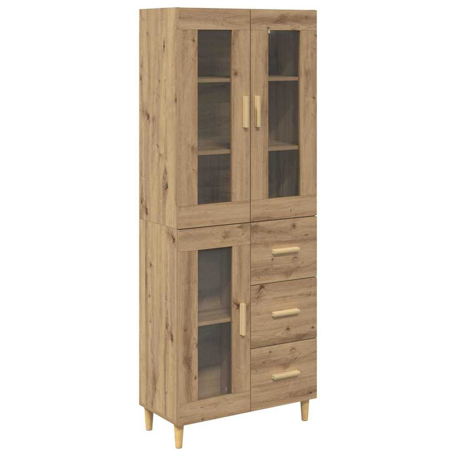 Hoge kast Artisan Eiken 69,5 x 34 x 180 cm Bewerkt hout