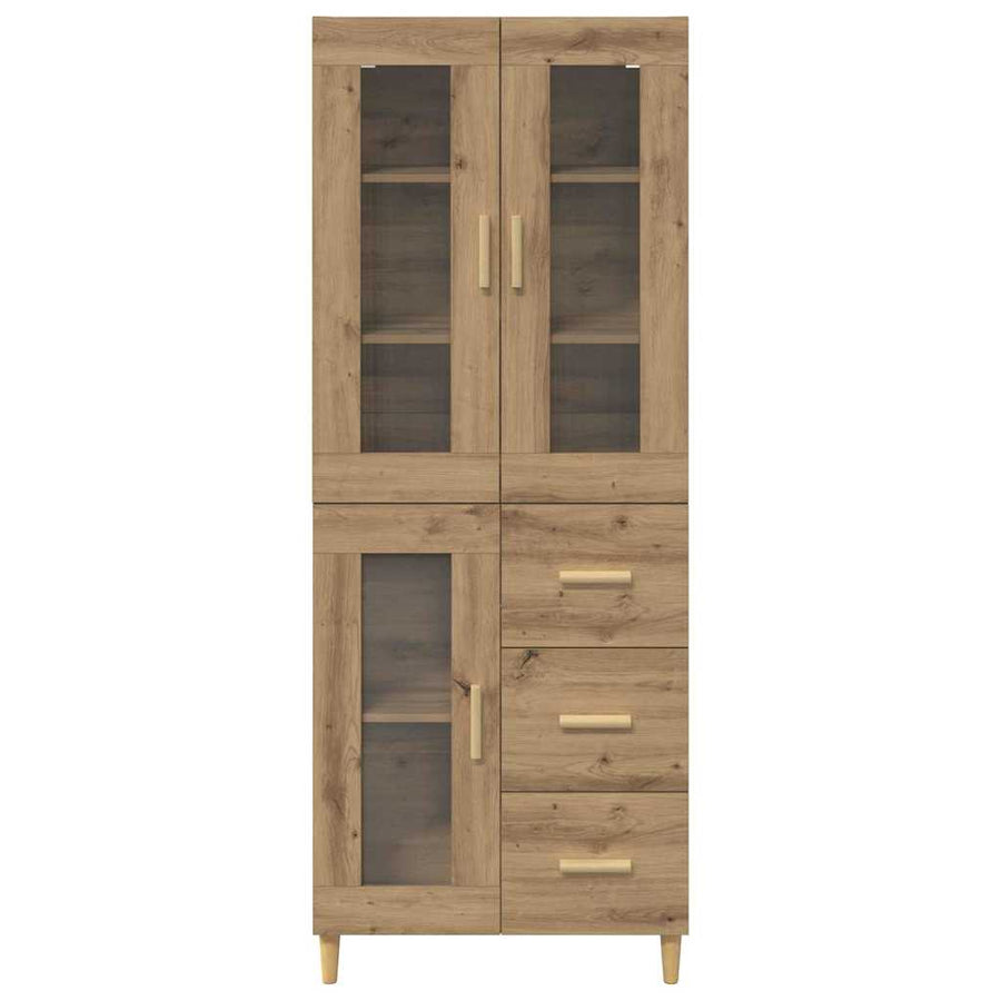 Hoge kast Artisan Eiken 69,5 x 34 x 180 cm Bewerkt hout