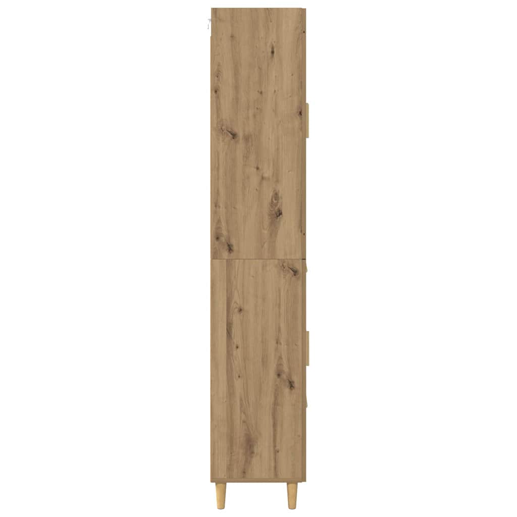 Hoge kast Artisan Eiken 69,5 x 34 x 180 cm Bewerkt hout