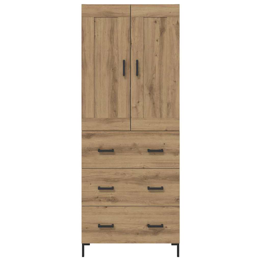 Highboard Artisan Eiken 69,5 x 34 x 180 cm Bewerkt hout