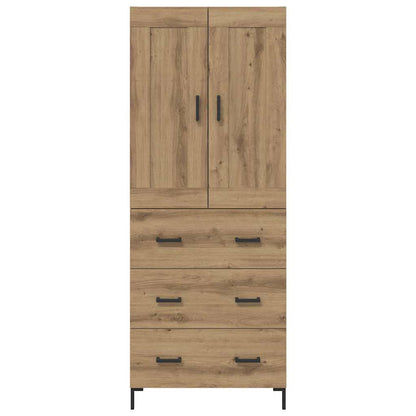 Highboard Artisan Eiken 69,5 x 34 x 180 cm Bewerkt hout
