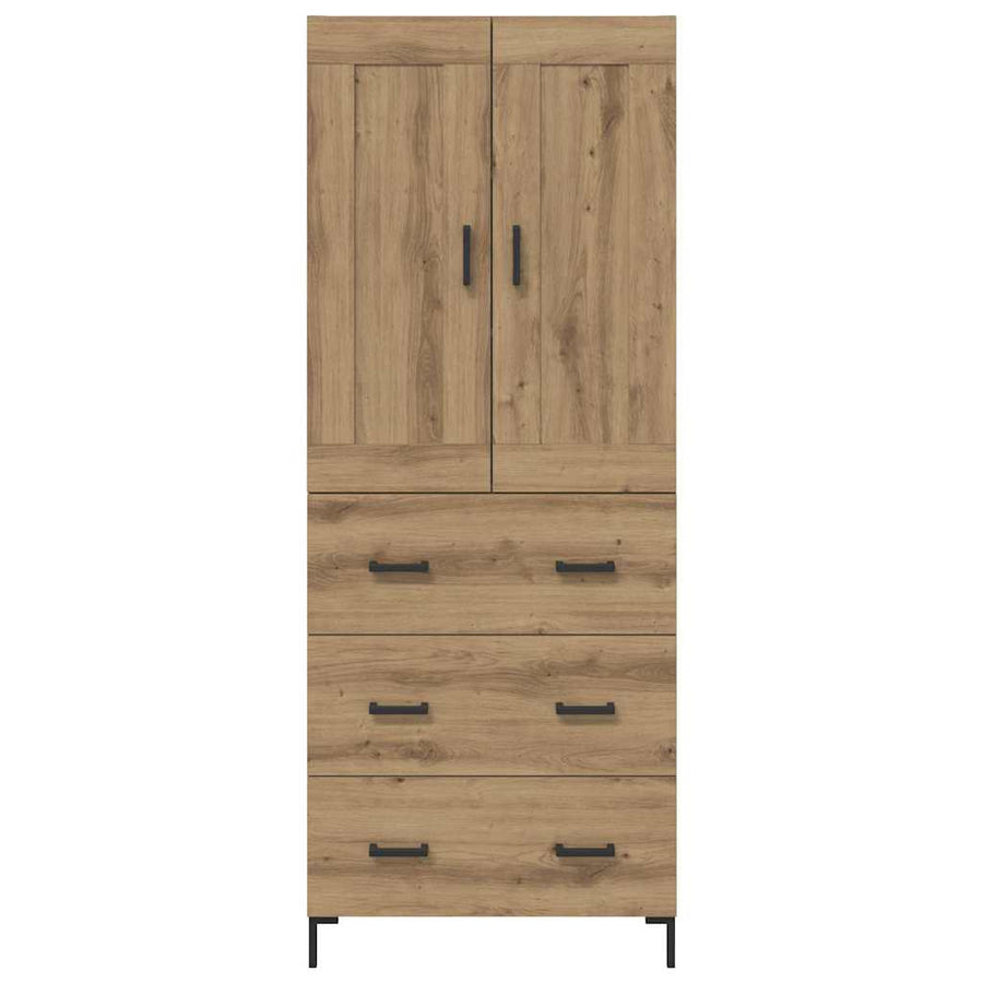 Highboard Artisan Eiken 69,5 x 34 x 180 cm Bewerkt hout