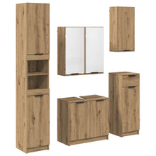 Badkamermeubelset met lade 5 pcs Artisan Eiken Bewerkt hout